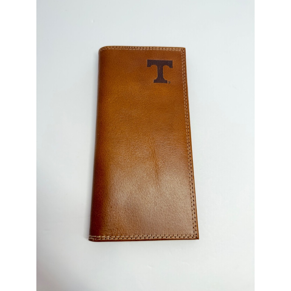 University of Tennessee Zep-Pro Brown Genuine Leather Embossed Roper Wallet